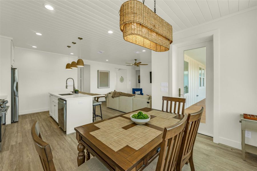 Furnished interior view inside a new home in , Crystal Beach (Image 5). Furnished interior view inside a new home in , Crystal Beach (Image 5).