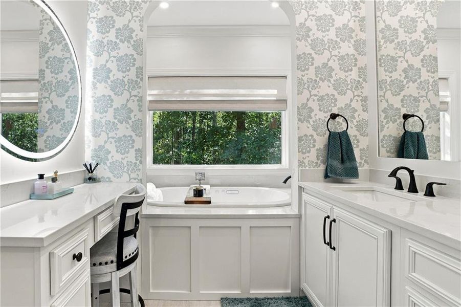 Furnished interior view inside a new home in , Auburn (Image 44).