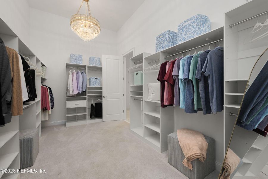 Furnished interior view inside a new home in Nocatee, Ponte Vedra (Image 43). Furnished interior view inside a new home in Nocatee, Ponte Vedra (Image 43).