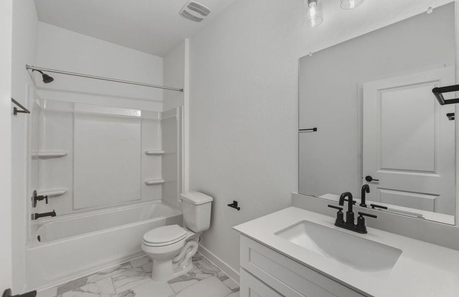 Furnished interior view inside a new home in Sunfield, Buda (Image 8).