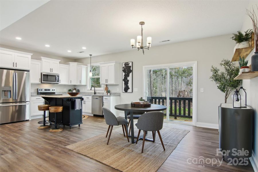 Furnished interior view inside a new home in , Bryson City (Image 7).