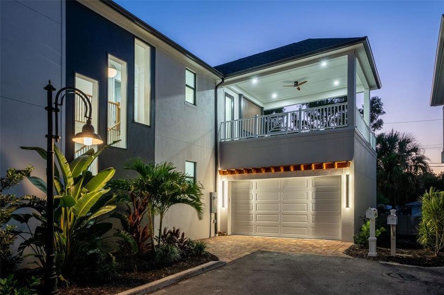 Exterior details and patio area of a home in , Sarasota (Image 42).