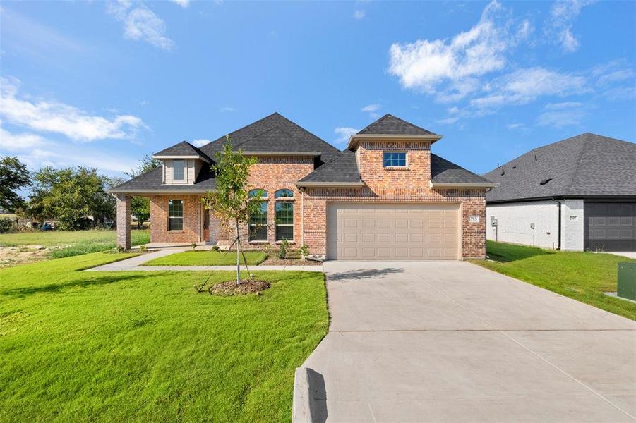 Front exterior of a new home in , Italy, TX, highlighting curb appeal (Image 23).