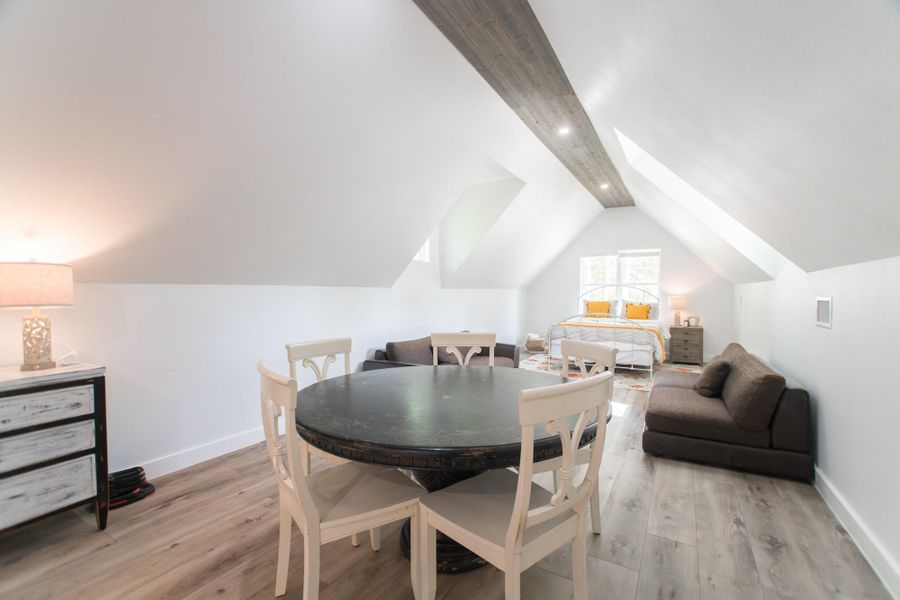 Upstairs will lead you to the bonus room with a private ensuite, recessed lighting, and large windows. Upstairs will lead you to the bonus room with a private ensuite, recessed lighting, and large windows.