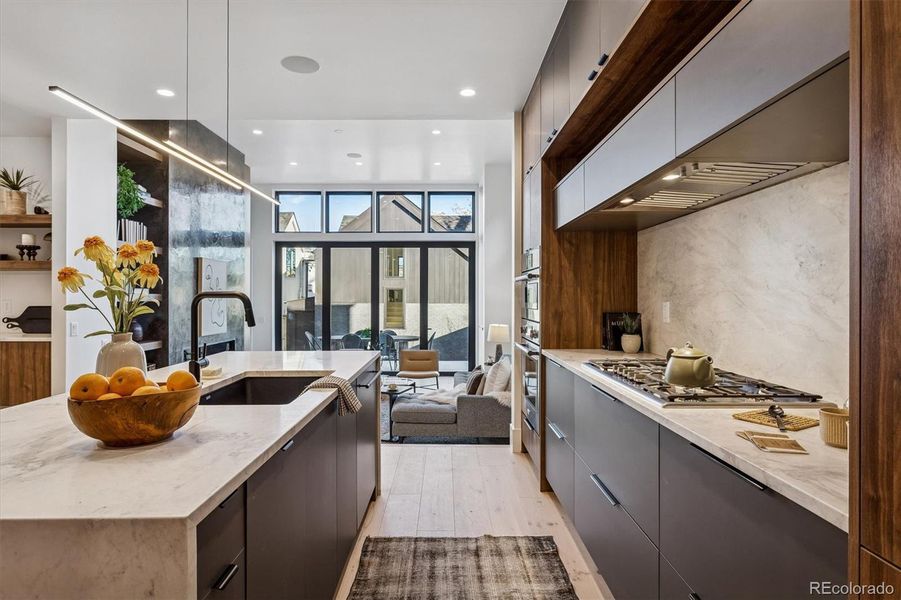 Furnished interior view inside a new home in , Denver (Image 35).