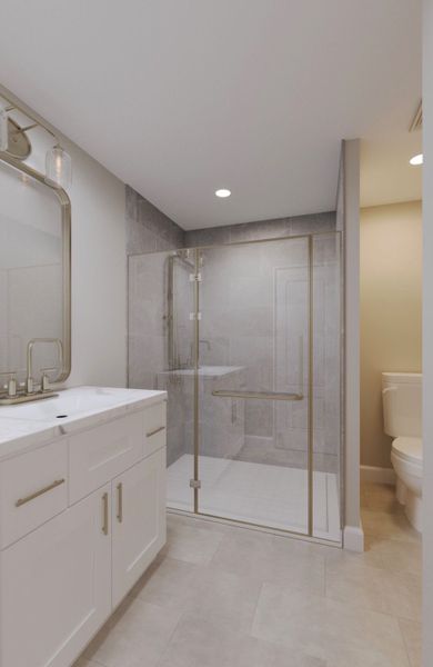 Representative furnished interior of a home built from the Fig by Red Cedar Homes in Fitzgerald Townhomes, Charlotte (Image 9).