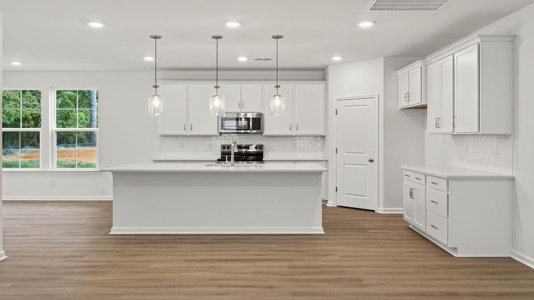 Furnished interior view inside a new home in Creekside at Andrews, Summerville (Image 5).