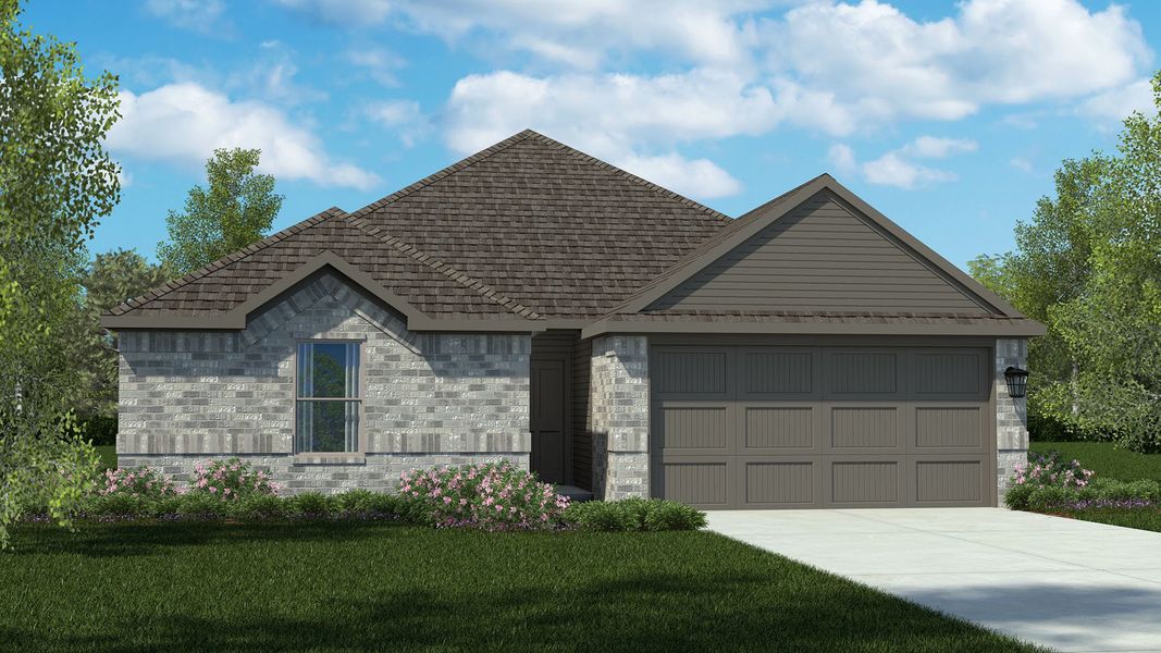 Representative exterior photo of a completed home built from the Bellvue by D.R. Horton in Saratoga, Granbury, TX (Image 2). Representative exterior photo of a completed home built from the Bellvue by D.R. Horton in Saratoga, Granbury, TX (Image 2).