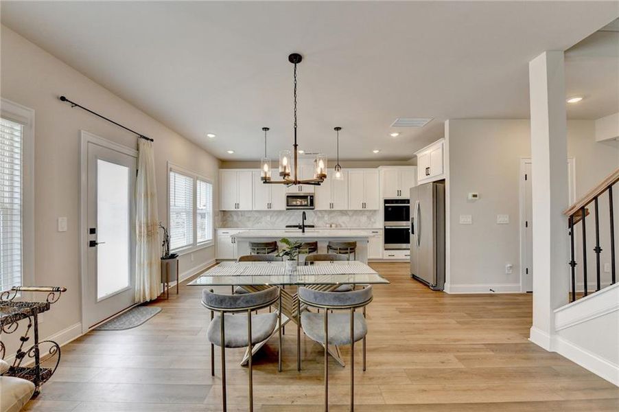 Furnished interior view inside a new home in , Braselton (Image 5). Furnished interior view inside a new home in , Braselton (Image 5).