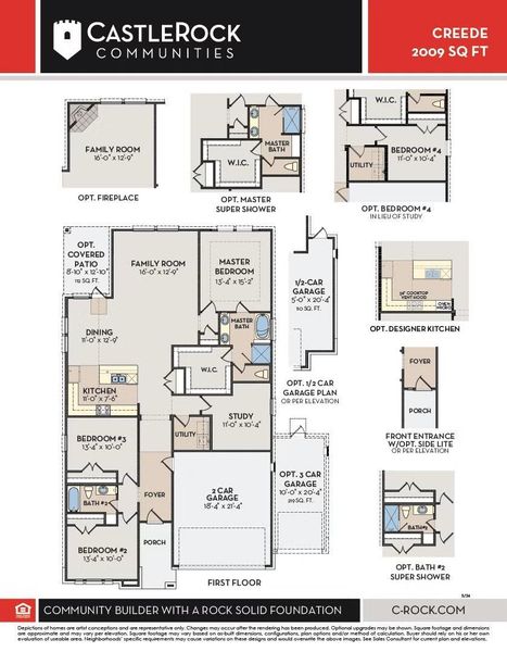 Floor plan layout of the Creede Floor Plan by CastleRock Communities! Floor plan layout of the Creede Floor Plan by CastleRock Communities!