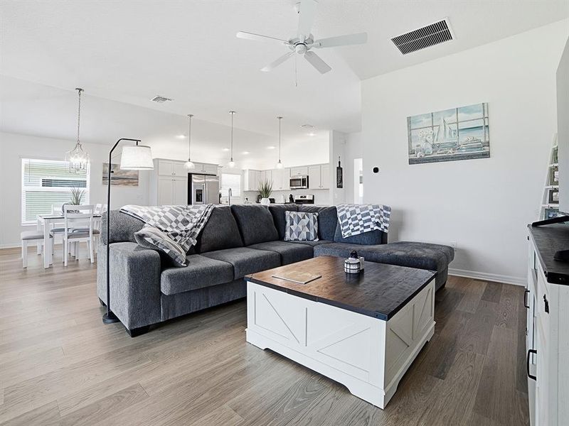 Furnished interior view inside a new home in , The Villages (Image 16). Furnished interior view inside a new home in , The Villages (Image 16).