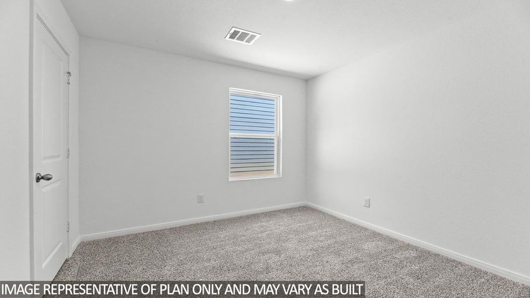 Representative unfurnished interior of a home built from the Blake by D.R. Horton in Castles Edge, Willis (Image 17).