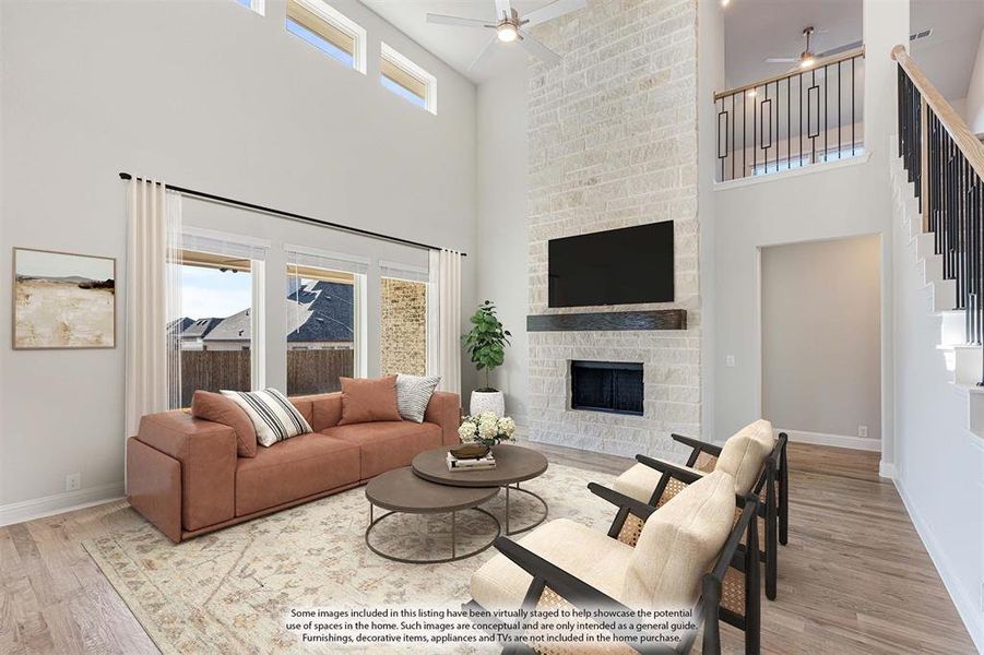 Furnished interior view inside a new home in Hayes Crossing, Midlothian (Image 28).