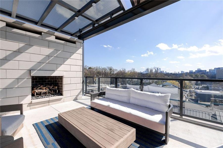 Exterior details and patio area of a home in The Dillon Buckhead, Atlanta (Image 28). Exterior details and patio area of a home in The Dillon Buckhead, Atlanta (Image 28).