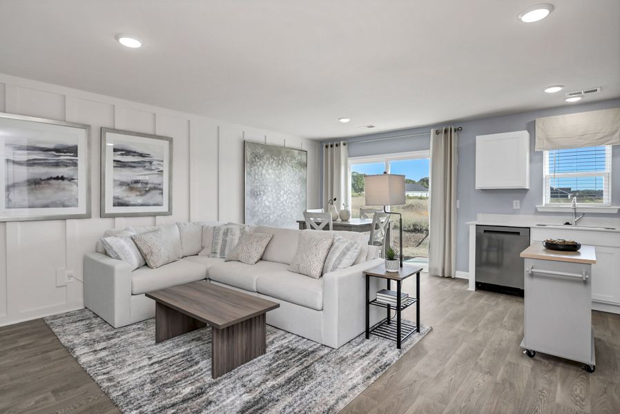 Representative furnished interior of a home built from the Jarrod by Veranda Homes in Trenton Place, Roebuck (Image 32).