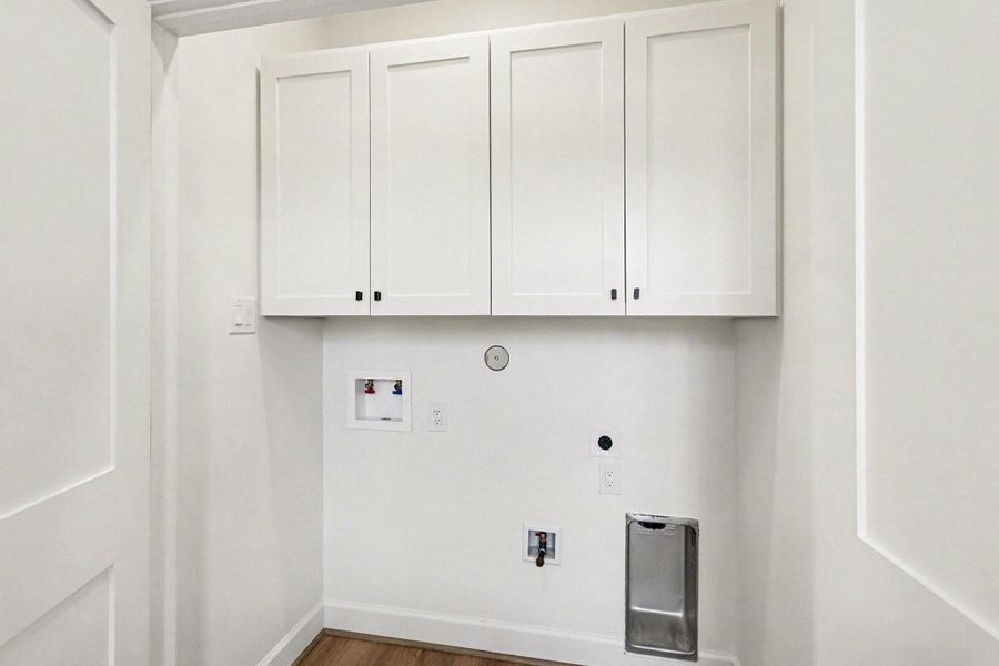 Great storage in the laundry room