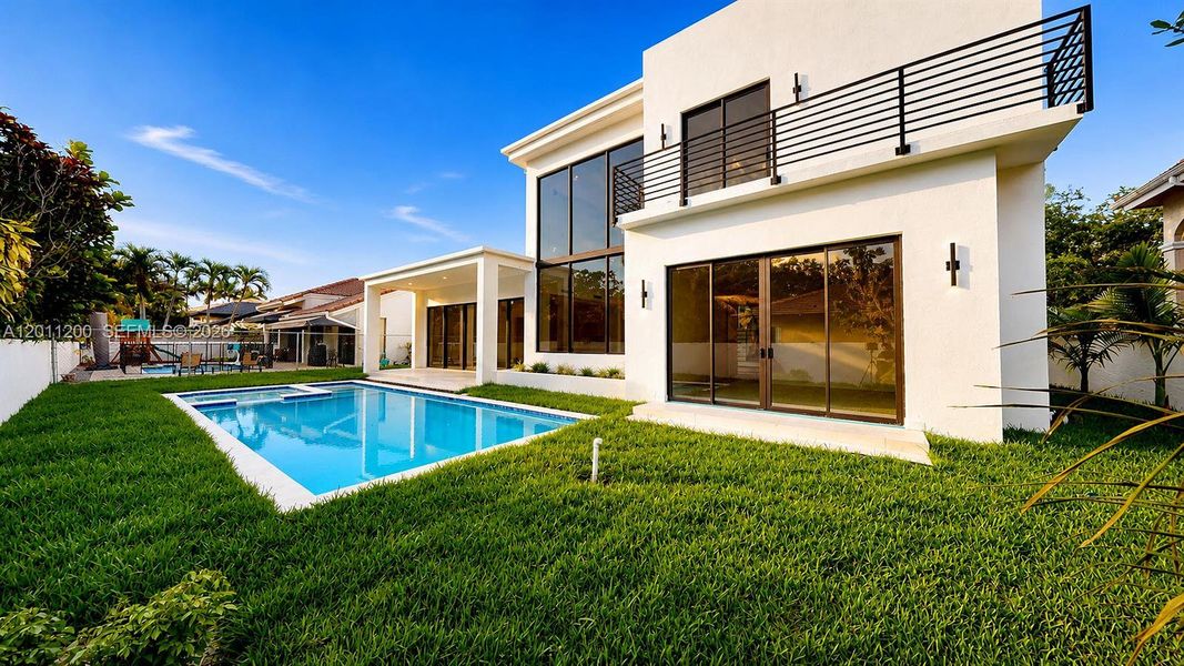 Exterior details and patio area of a home in , Miami Lakes (Image 31).