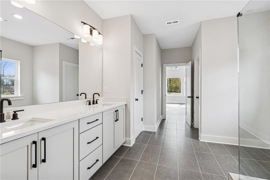Furnished interior view inside a new home in Settingdown Farms, Cumming (Image 10).