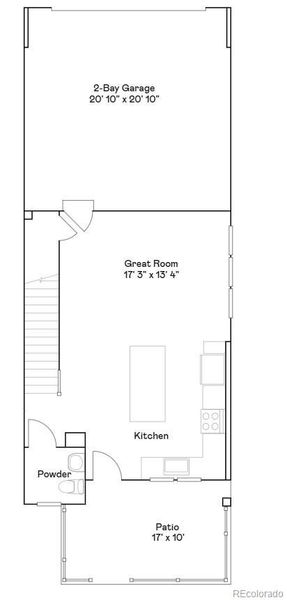 2D floor plan layout of this home in Parterre, Thornton, CO (Image 2).