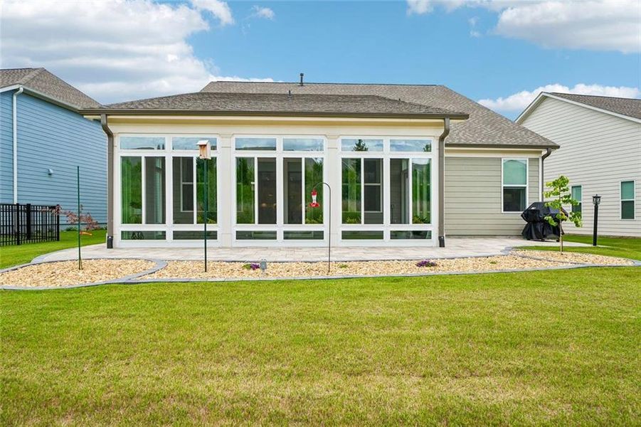 Exterior details and patio area of a home in , Hoschton (Image 35). Exterior details and patio area of a home in , Hoschton (Image 35).