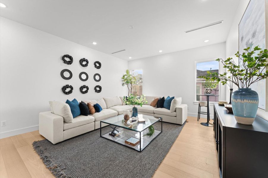 Furnished interior view inside a new home in , Houston (Image 45).