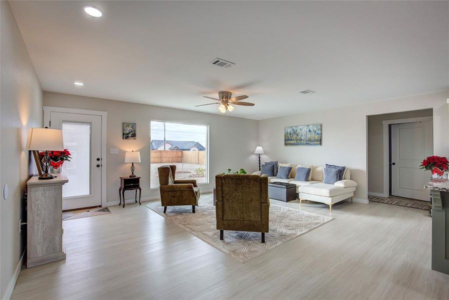 Furnished interior view inside a new home in , Brookston (Image 12).