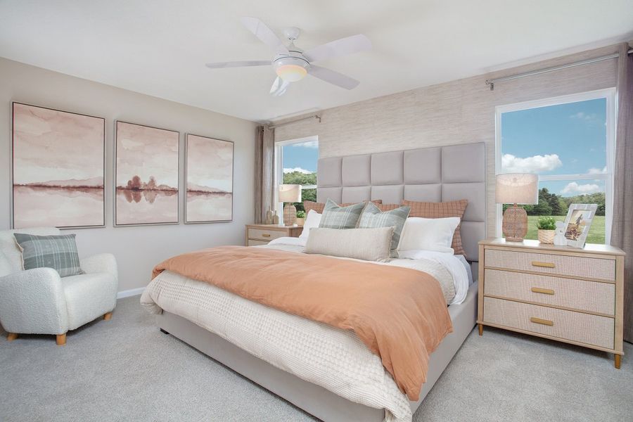 Representative furnished interior of a home built from the 1501 by KB Home in Haden Woods, Jacksonville (Image 7).
