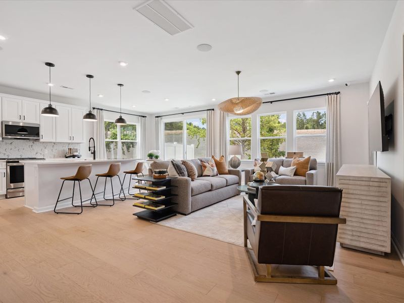 Representative furnished interior of a home built from the Mayes by Tri Pointe Homes in Millstone, Cramerton (Image 6).