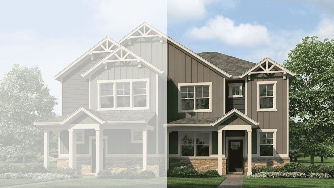 Representative exterior photo of a completed home built from the Vail by D.R. Horton in Villas at Vantage, Berthoud, CO (Image 22).