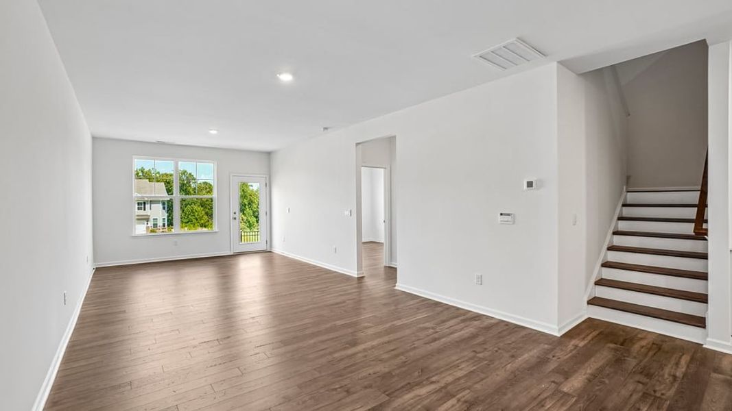 Representative unfurnished interior of a home built from the Linville by D.R. Horton in Collins Ridge Townes, Hillsborough (Image 7).