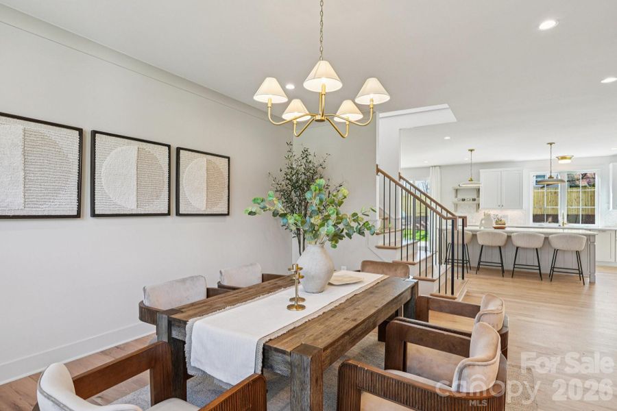 Furnished interior view inside a new home in , Charlotte (Image 19).