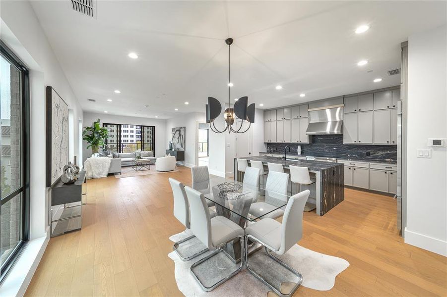 Furnished interior view inside a new home in , Dallas (Image 10).
