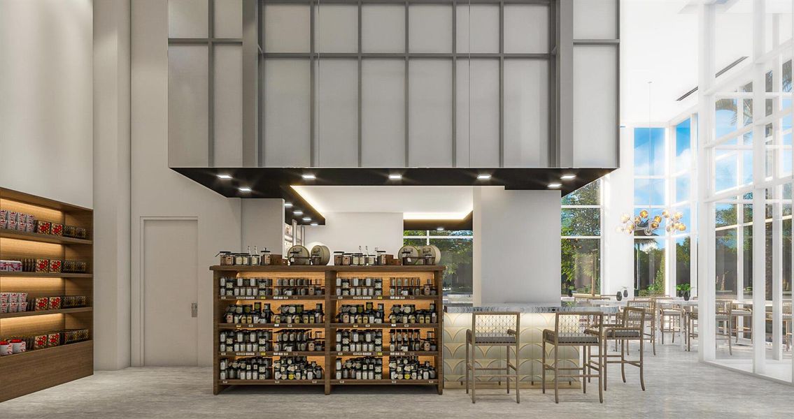 Lobby Cafe Rendering
