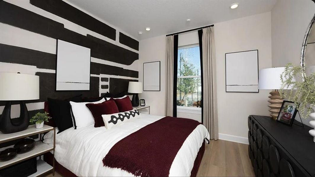 Furnished interior view inside a new home in Esplanade at Starling, Punta Gorda (Image 7).