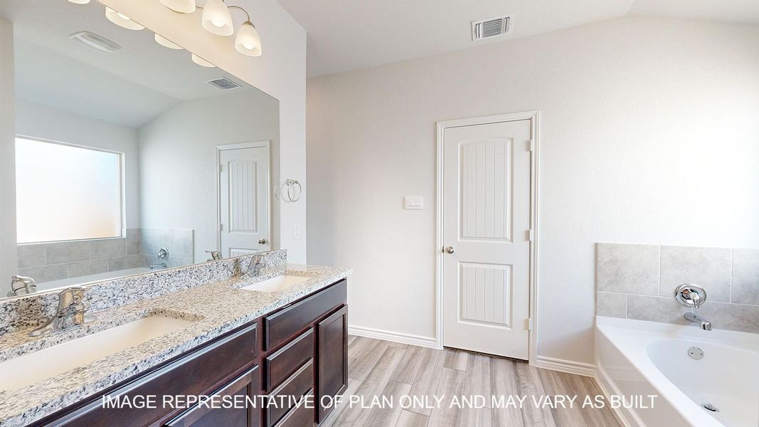 Furnished interior view inside a new home in Three Creeks - Colt Creek, Belton (Image 7).