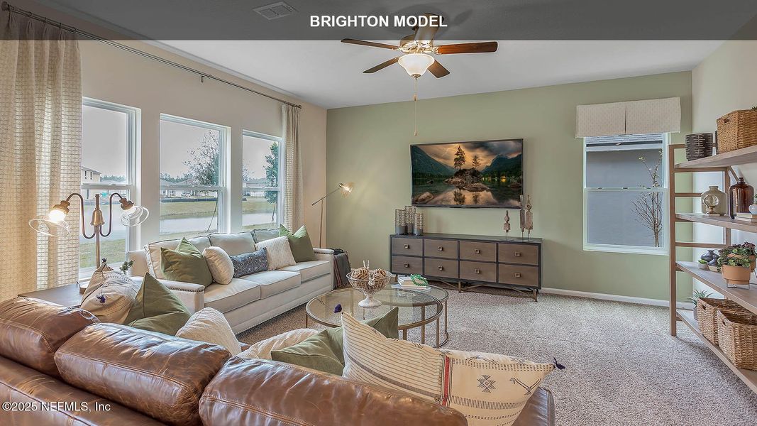 Furnished interior view inside a new home in The Arbors, Jacksonville (Image 13). Furnished interior view inside a new home in The Arbors, Jacksonville (Image 13).