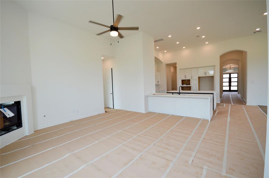 Family room designed for gatherings