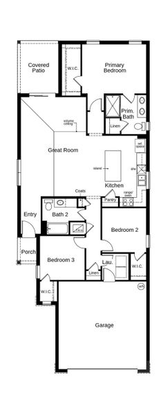 2D floor plan layout of this home in Cedar Crossings I, Haines City, FL (Image 2). 2D floor plan layout of this home in Cedar Crossings I, Haines City, FL (Image 2).