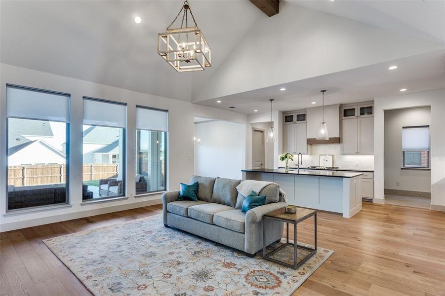 Furnished interior view inside a new home in , Aledo (Image 20).