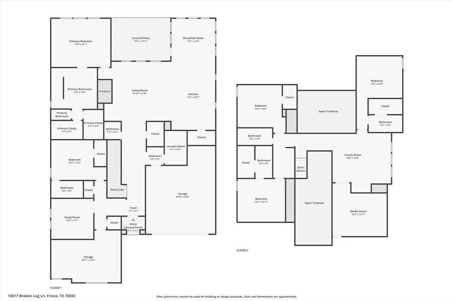 2D floor plan layout of this home in , Frisco, TX (Image 5). 2D floor plan layout of this home in , Frisco, TX (Image 5).