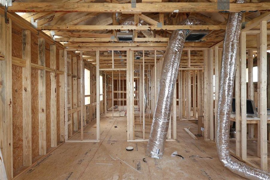 In-progress construction of a new home in Center Lake on the Park, St. Cloud, FL (Image 9).