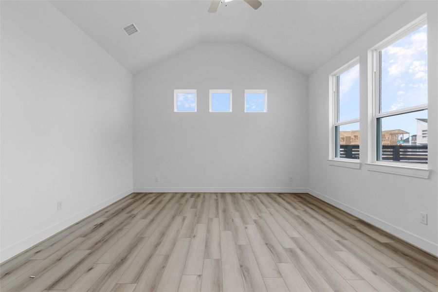 Spacious, unfurnished interior of a new home in Bridgeland Central, Cypress (Image 27). Spacious, unfurnished interior of a new home in Bridgeland Central, Cypress (Image 27).