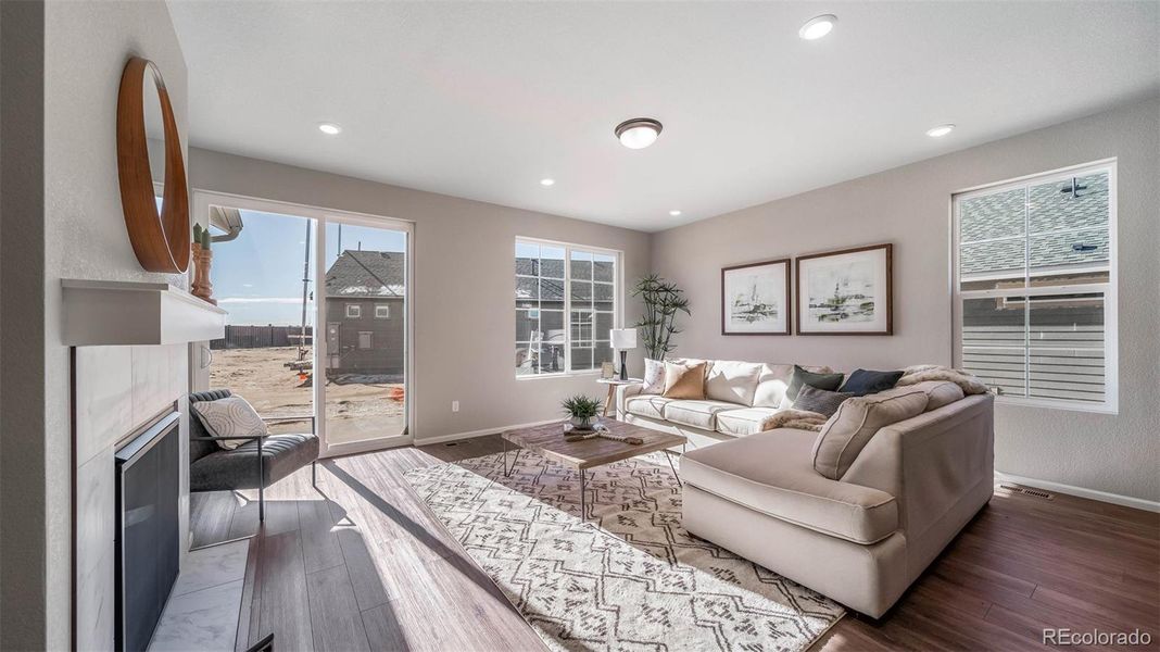 Furnished interior view inside a new home in , Aurora (Image 18).