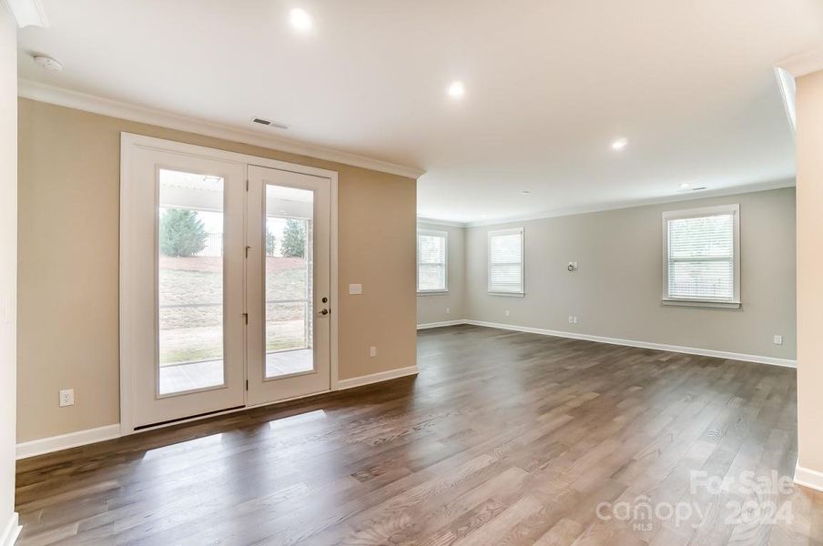 Gathering Space with View of Screened Porch-Picture Similar to Subject Property