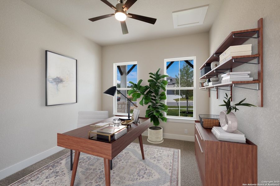 Furnished interior view inside a new home in Meyer Ranch, New Braunfels (Image 13). Furnished interior view inside a new home in Meyer Ranch, New Braunfels (Image 13).