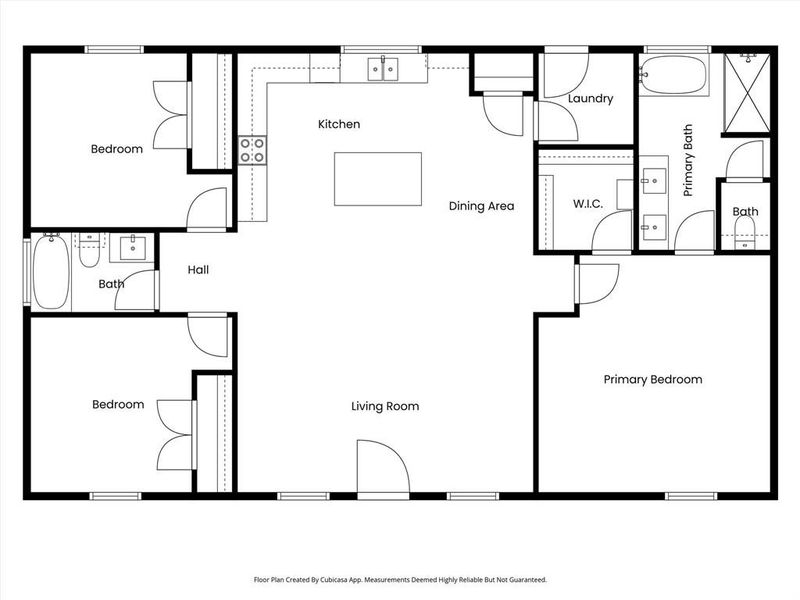 2D floor plan layout of this home in , Rio Vista, TX (Image 3).