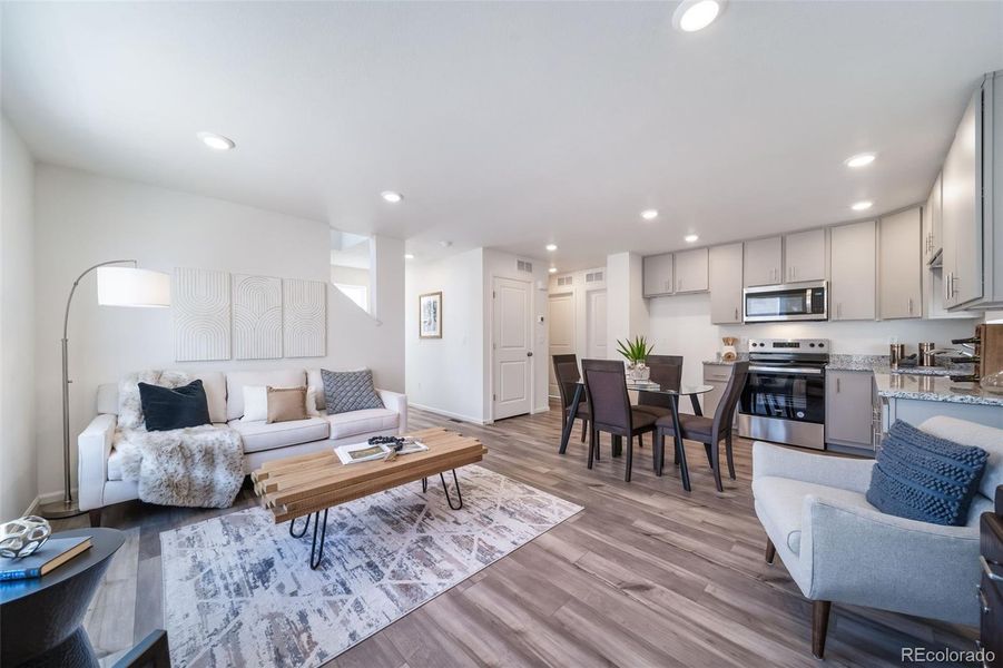 Furnished interior view inside a new home in , Commerce City (Image 17).