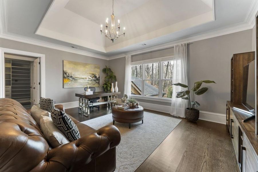 Furnished interior view inside a new home in , Johns Creek (Image 12).