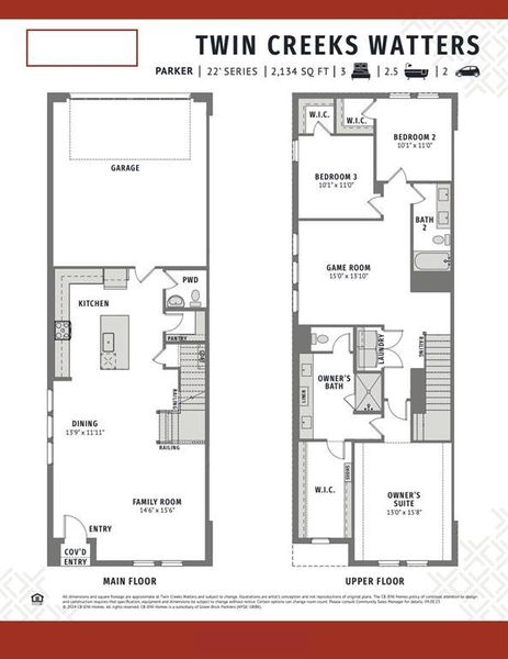 Our fantastic end unit Parker offers an open and flowing floor plan floor with windows galore filling this beautiful home with natural light!