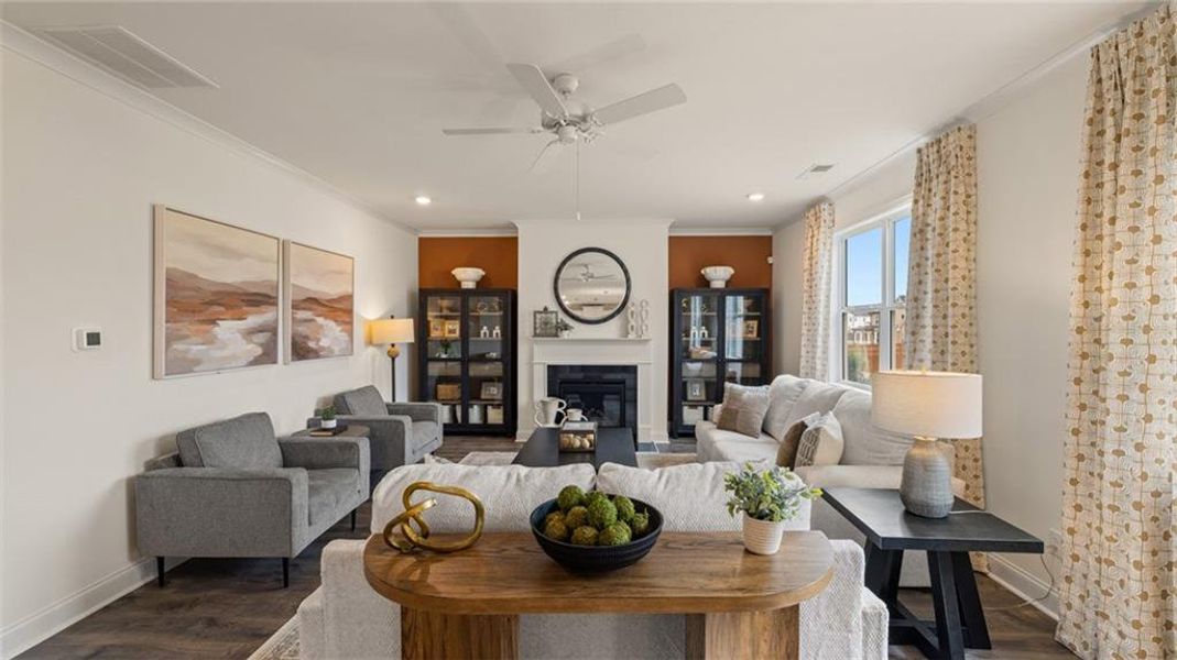 Furnished interior view inside a new home in The Gates at Pates Creek, Hampton (Image 24).